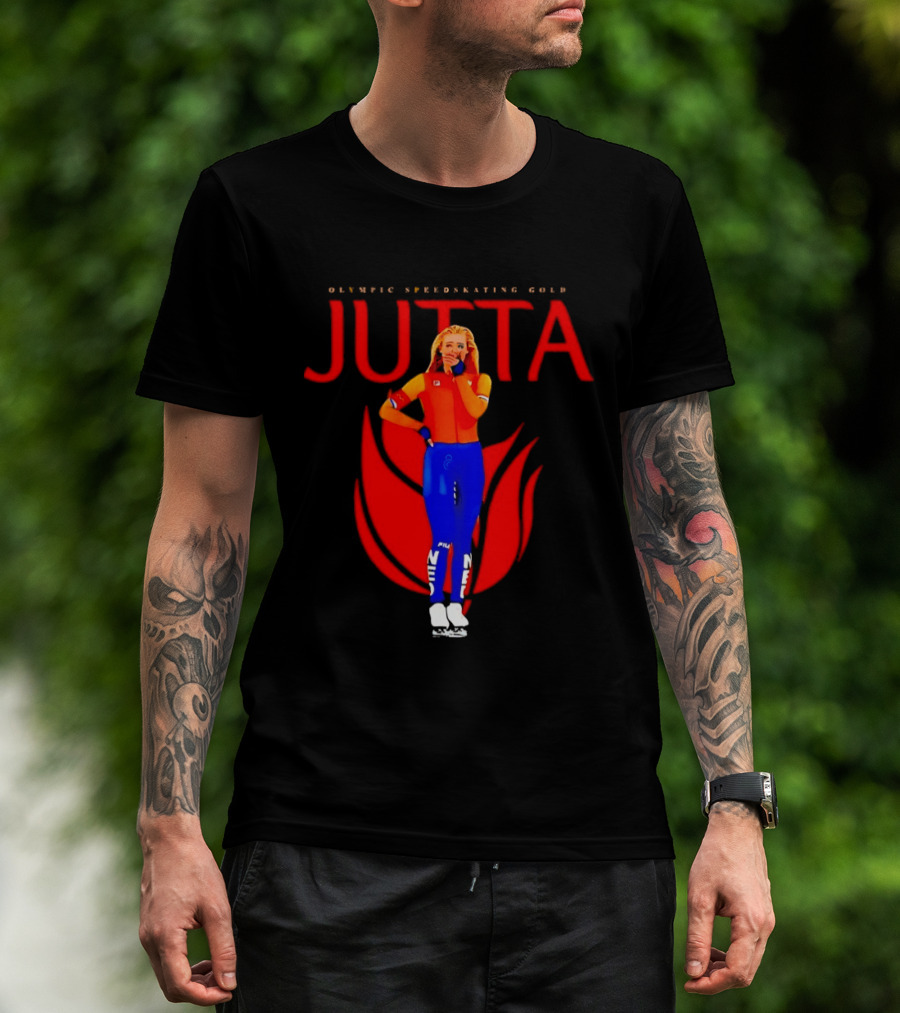 Jutta Leerdam Olympic Speedskating Gold Victory Moment T-Shirt