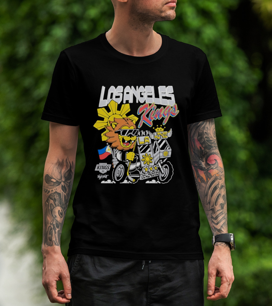 Los Angeles Kings Filipino Heritage Night Sun Lion T-Shirt