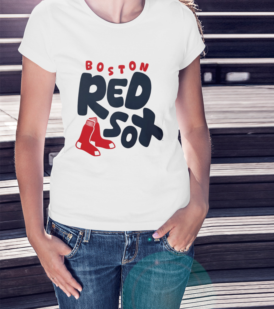Boston Red Sox Bubble Crew Neck Baseball T-Shirt