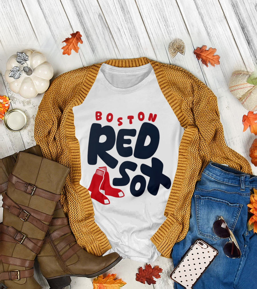 Boston Red Sox Bubble Crew Neck Baseball T-Shirt