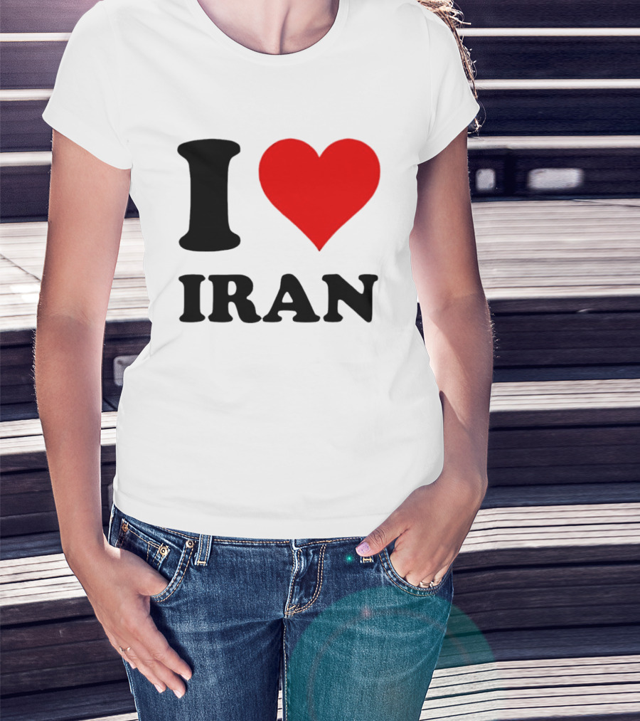 I Love Iran Heart Symbol Patriotic Expression T-Shirt