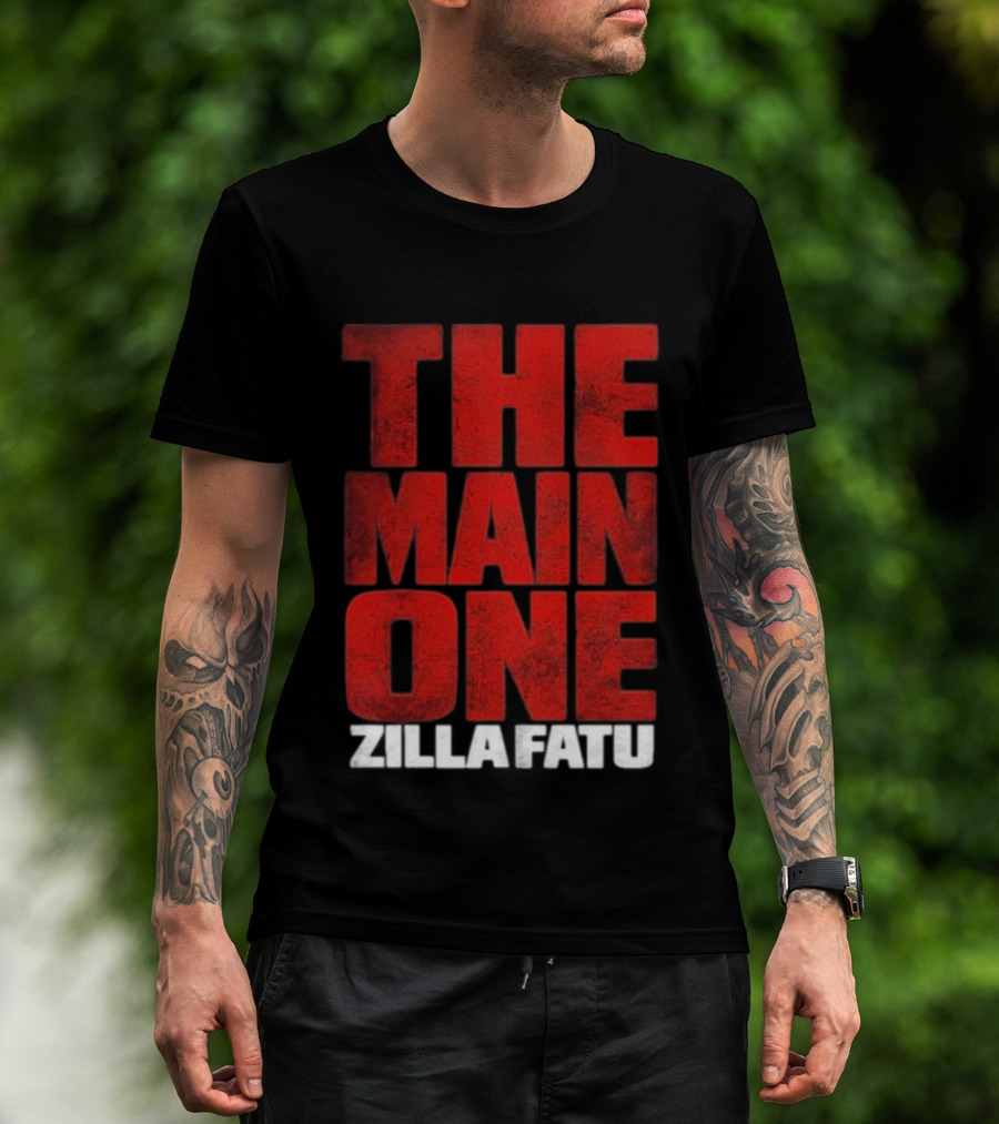 Zilla Fatu The Main One Bold Red T-Shirt