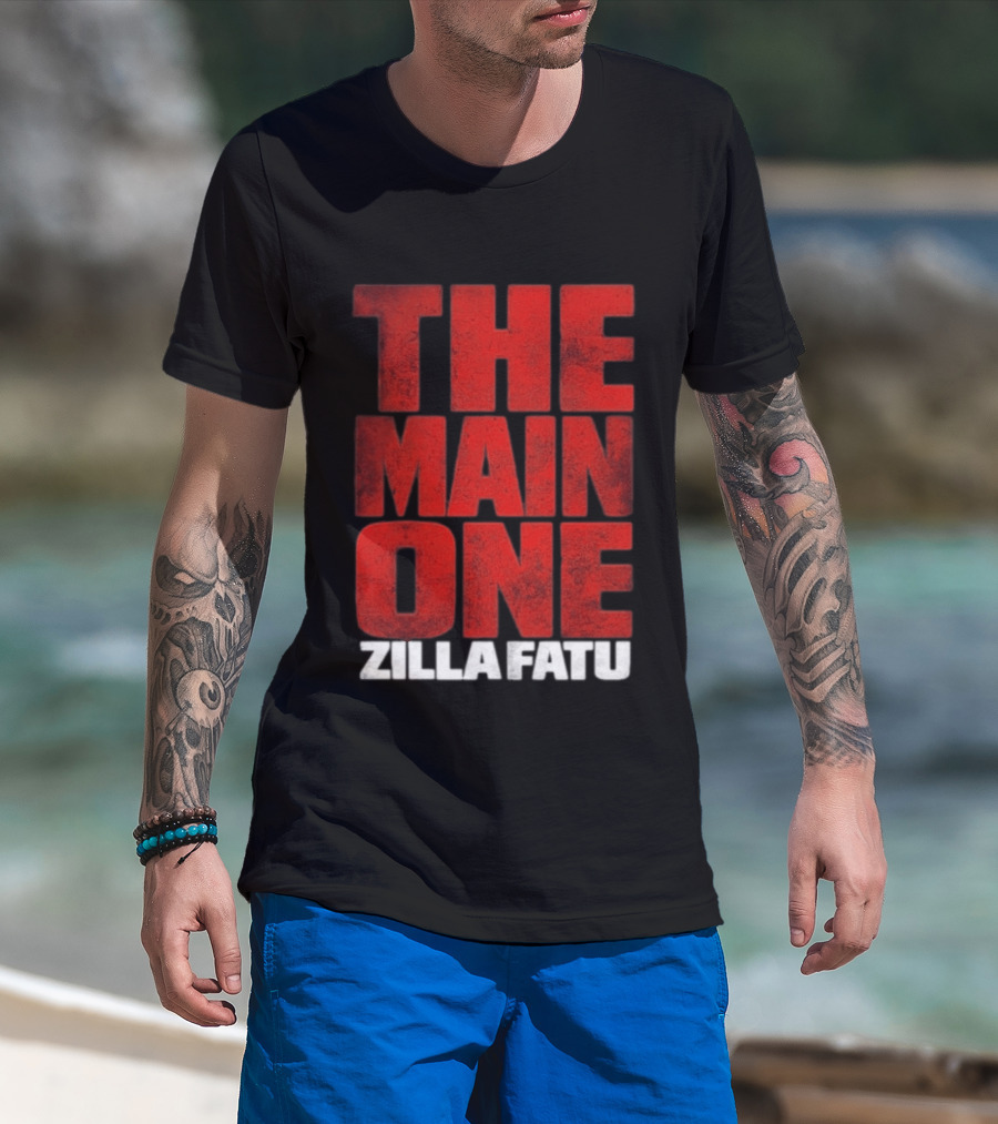 Zilla Fatu The Main One Bold Red T-Shirt