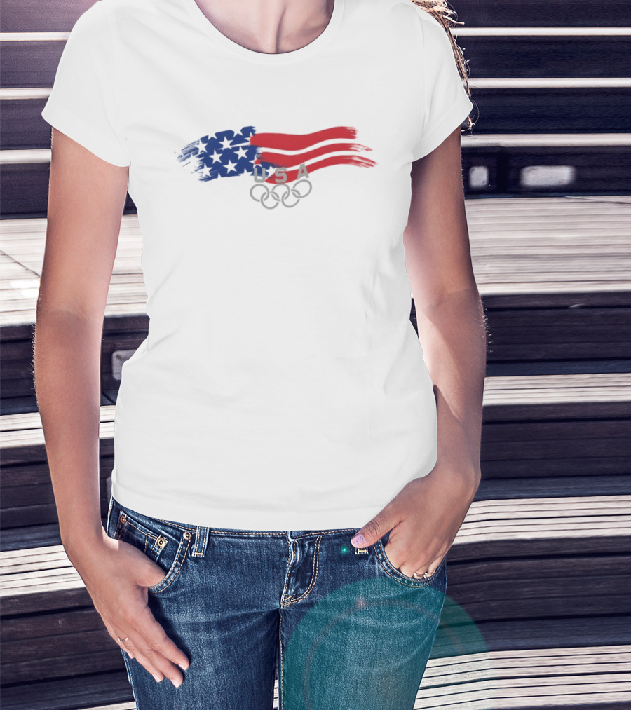 USA 2026 Winter Olympics Stars And Stripes T-Shirt