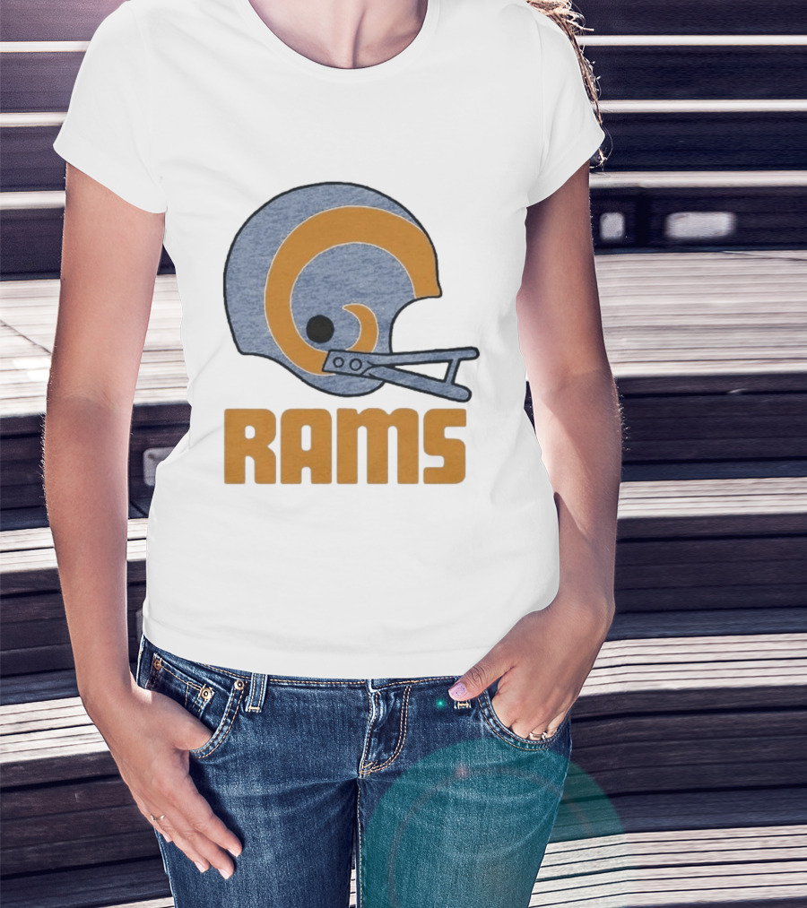 Rams Helmet Classic Football Team T-Shirt
