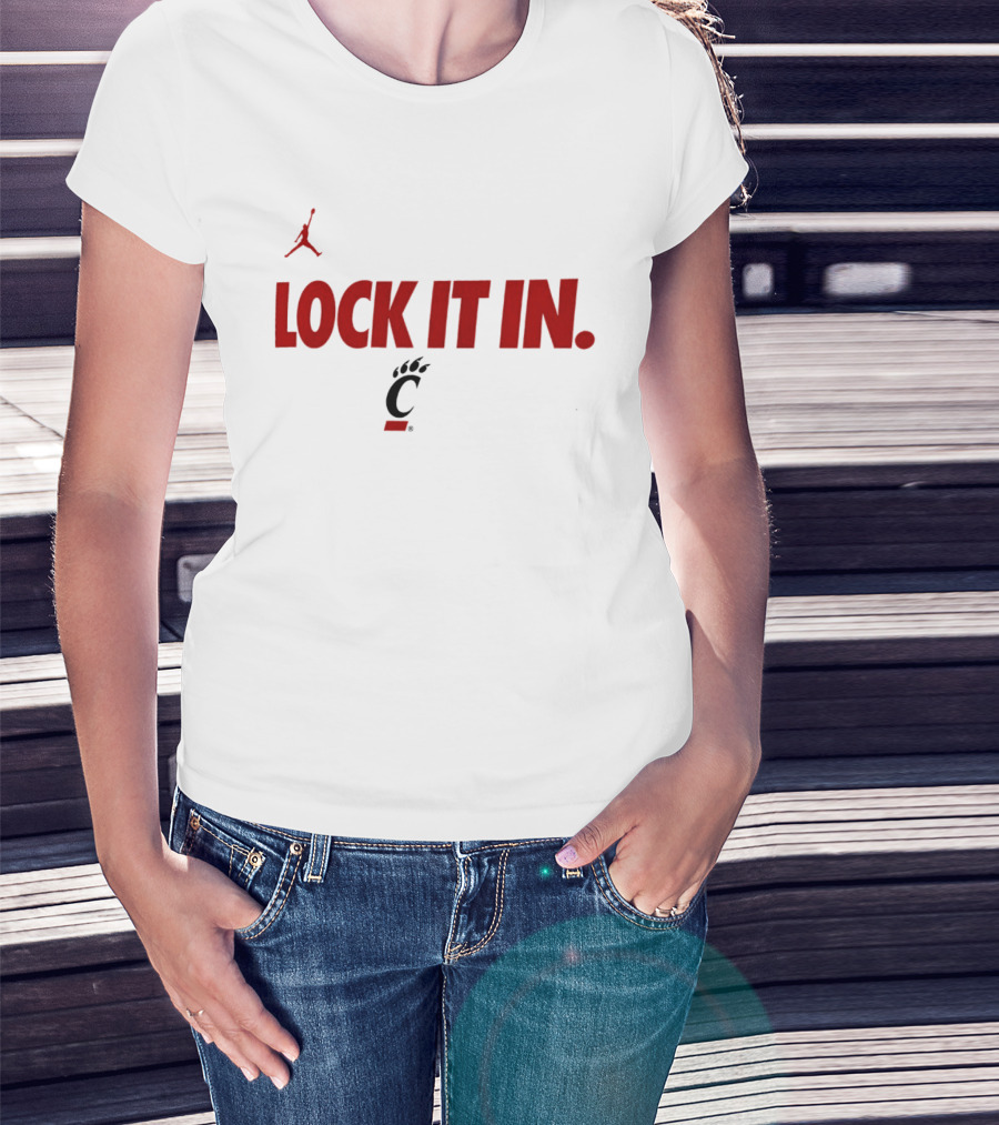 Cincinnati Bearcats Lock It In 2026 Jumpman T-Shirt