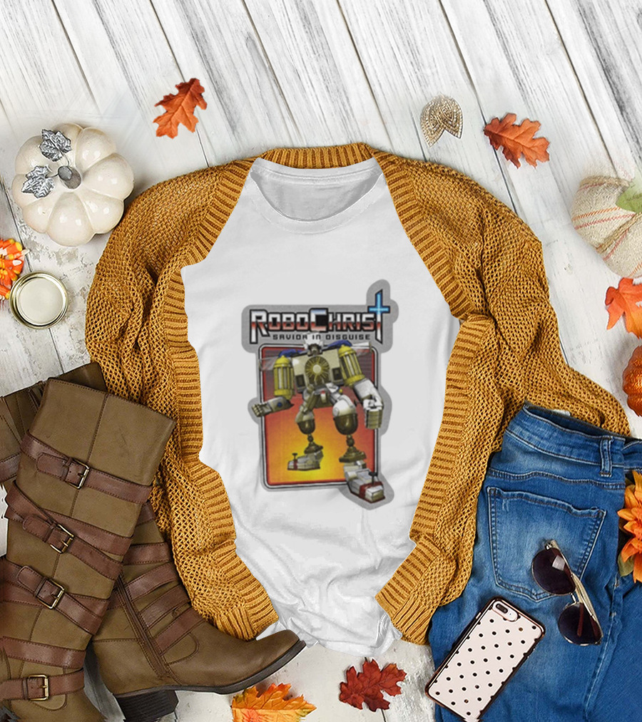 RoboChrist Savior in Disguise Transformer Robot Mashup T-Shirt