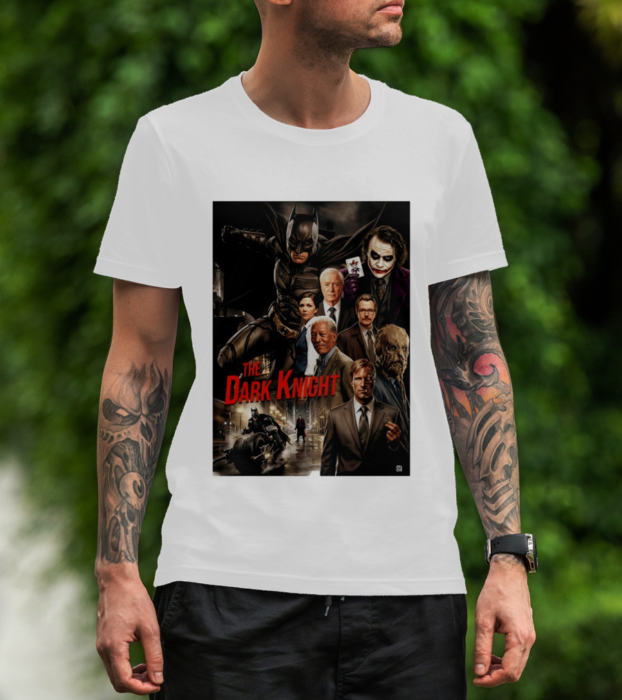 The Dark Knight Movie Characters Batman Joker Villains T-Shirt