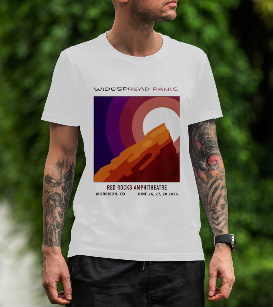 Widespread Panic Red Rocks Amphitheatre Morrison CO June 26 27 28 2026 T-Shirt