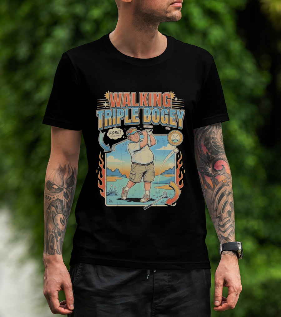 Walking Triple Bogey Fore Shank City Golf Club Vintage Weekend 1994 T-Shirt