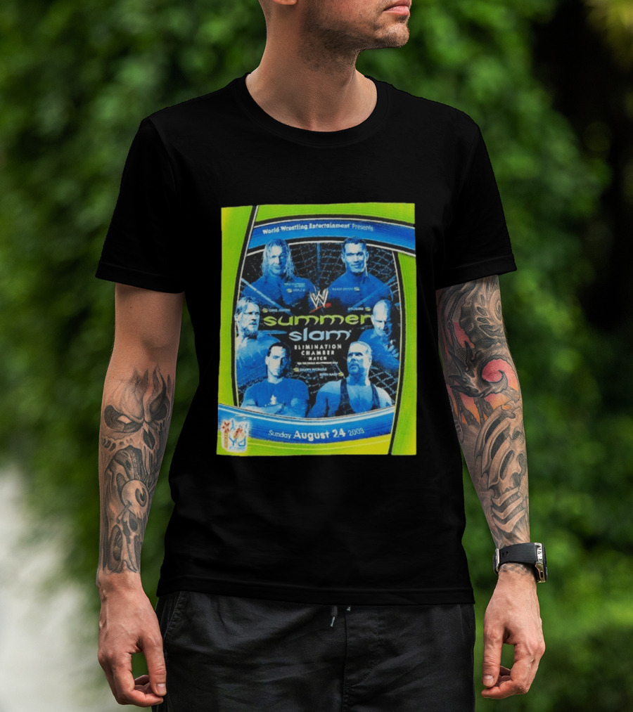 WWE SummerSlam 2003 Elimination Chamber Match T-Shirt