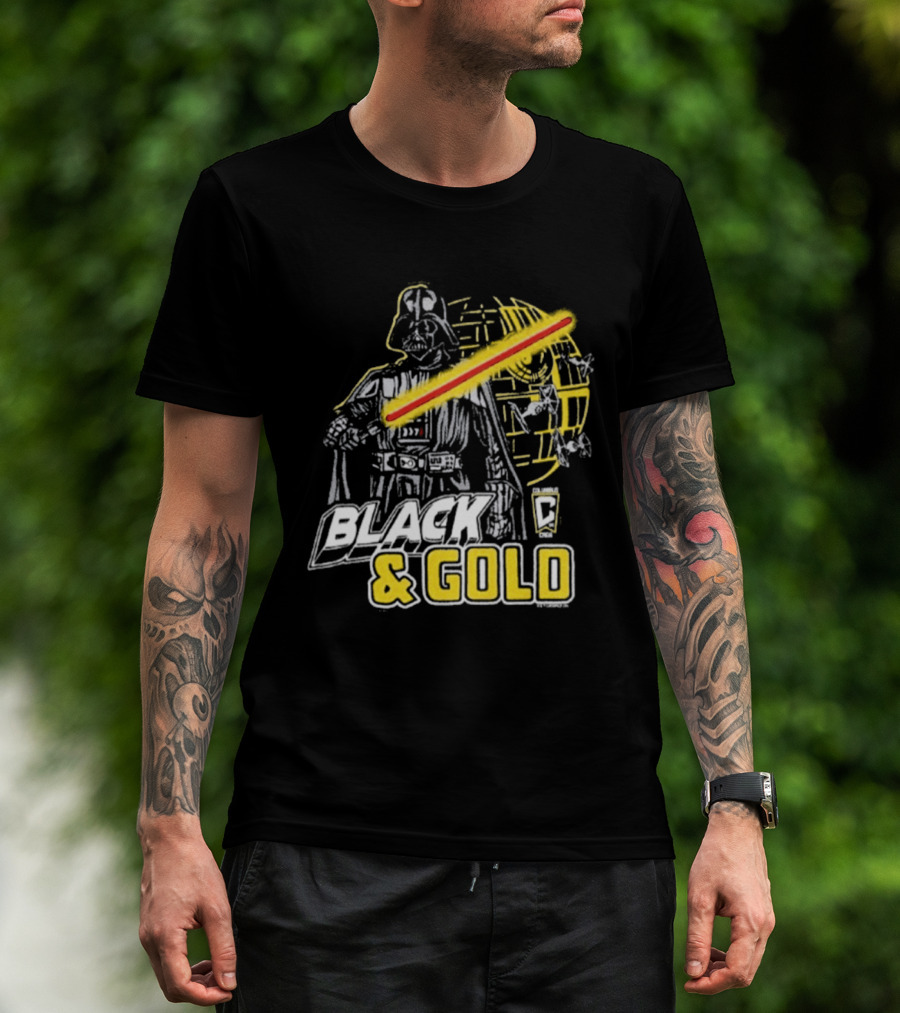 Columbus Crew Star Wars Darth Vader Black Gold T-Shirt