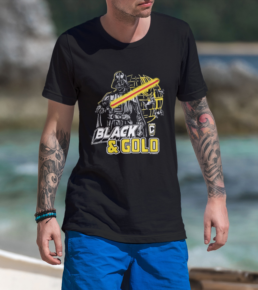 Columbus Crew Star Wars Darth Vader Black Gold T-Shirt