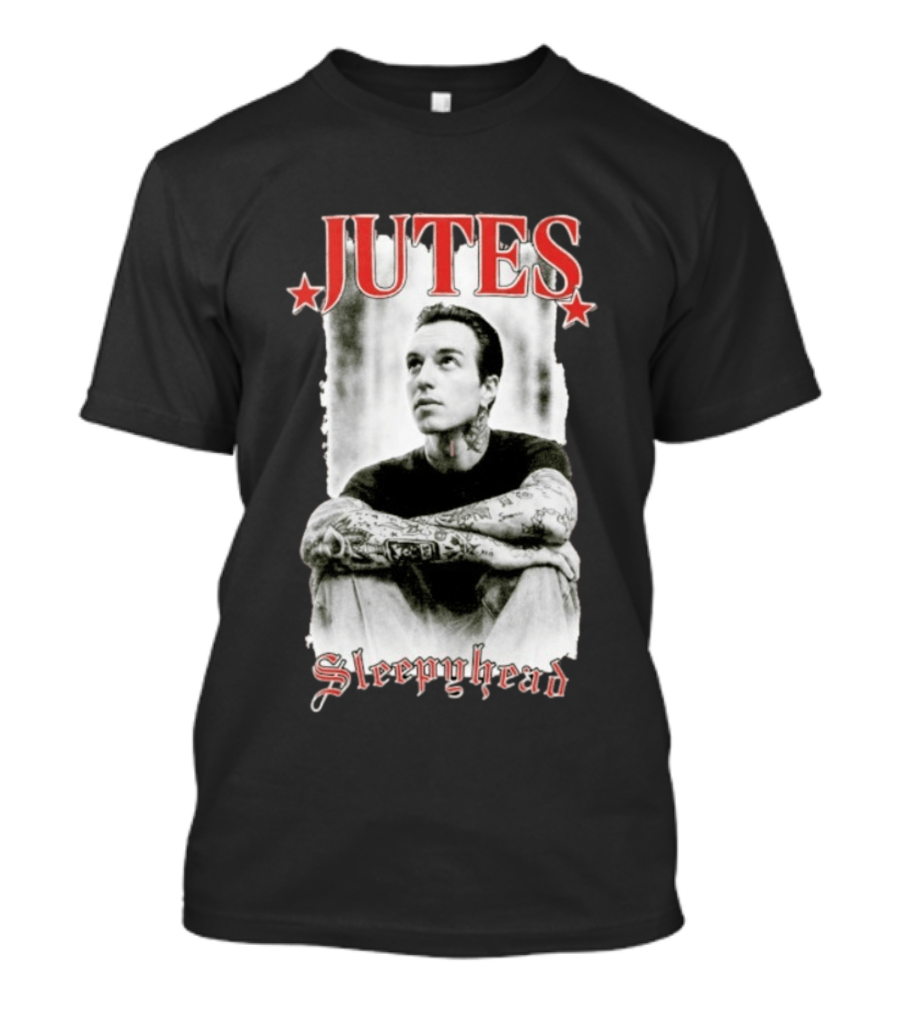 Jutes Sleepyhead Tattooed Star T-Shirt