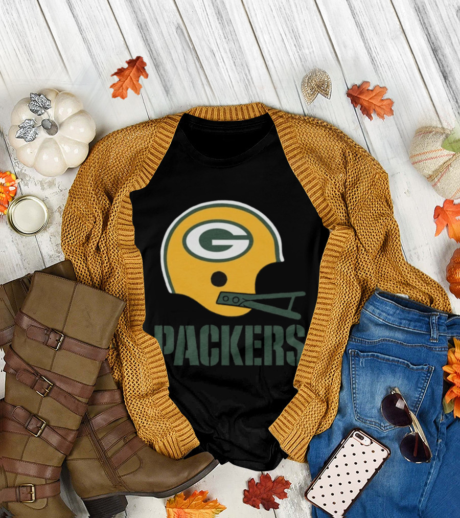 Green Bay Packers Helmet G Icon Packers T-Shirt