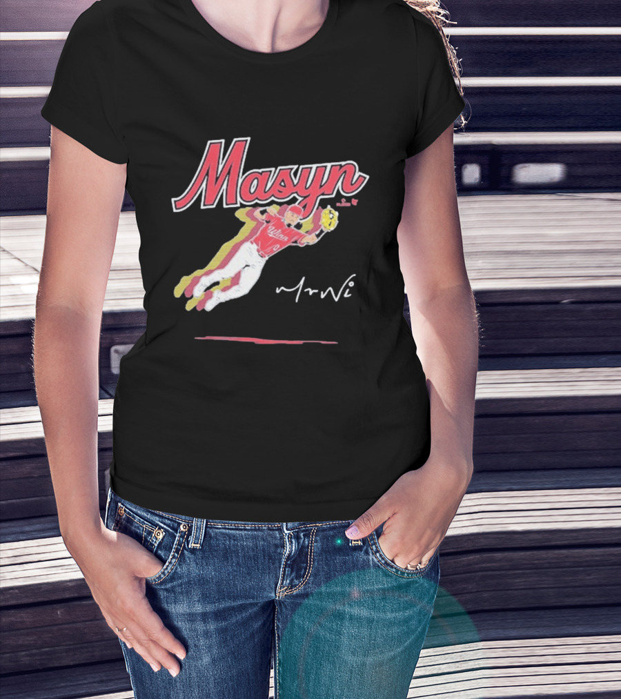 Masyn Winn Baseball Superstar Dynamic Action Pose T-Shirt