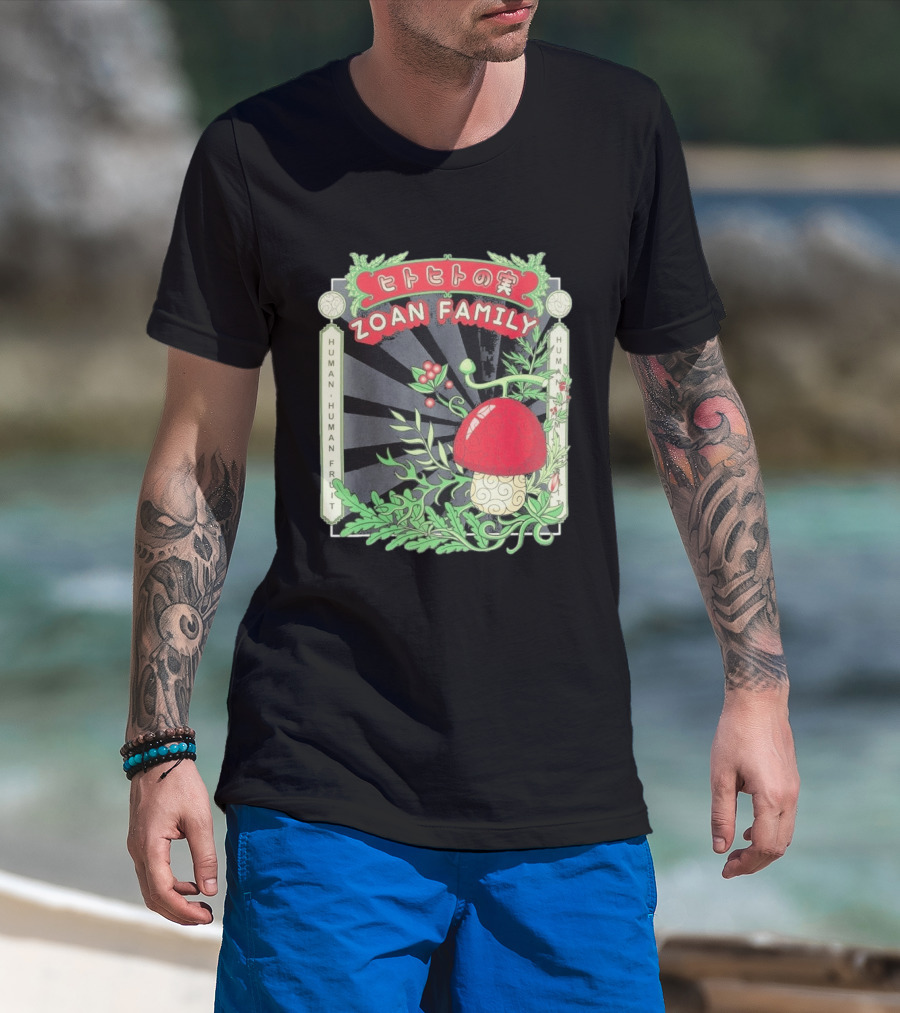 One Piece Celio Noir Homme Tony Tony Chopper Zoan Family Human Human Fruit T-Shirt