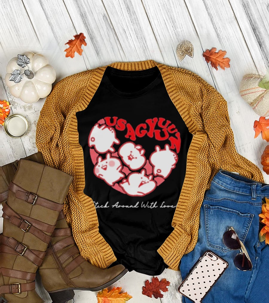 Usagyuuun 9th Anniversary Stick Around With Love T-Shirt