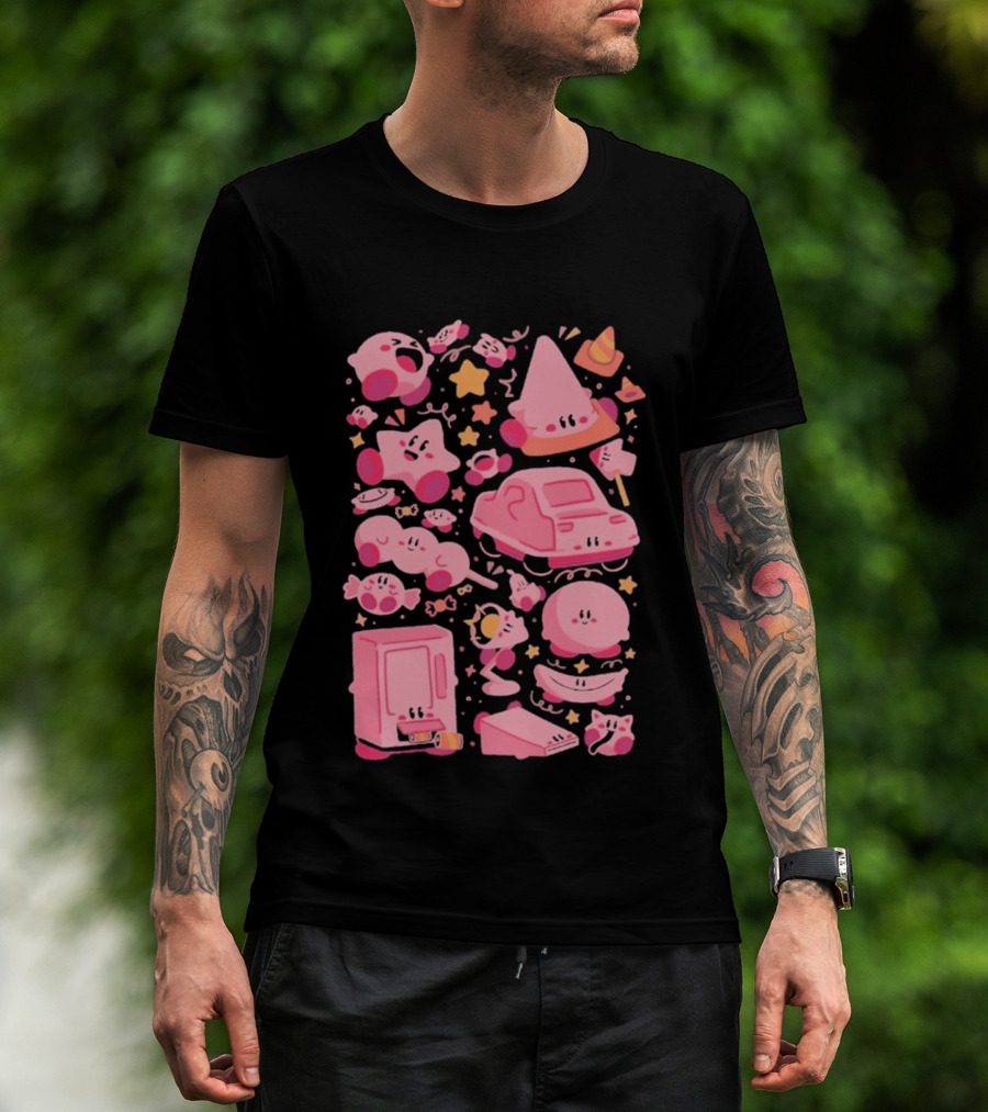Pink Overload Arigatees Studio Whimsical Cute Cartoons T-Shirt