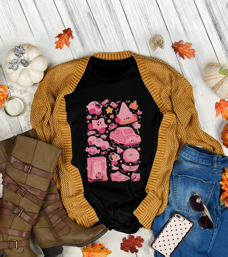 Pink Overload Arigatees Studio Whimsical Cute Cartoons T-Shirt