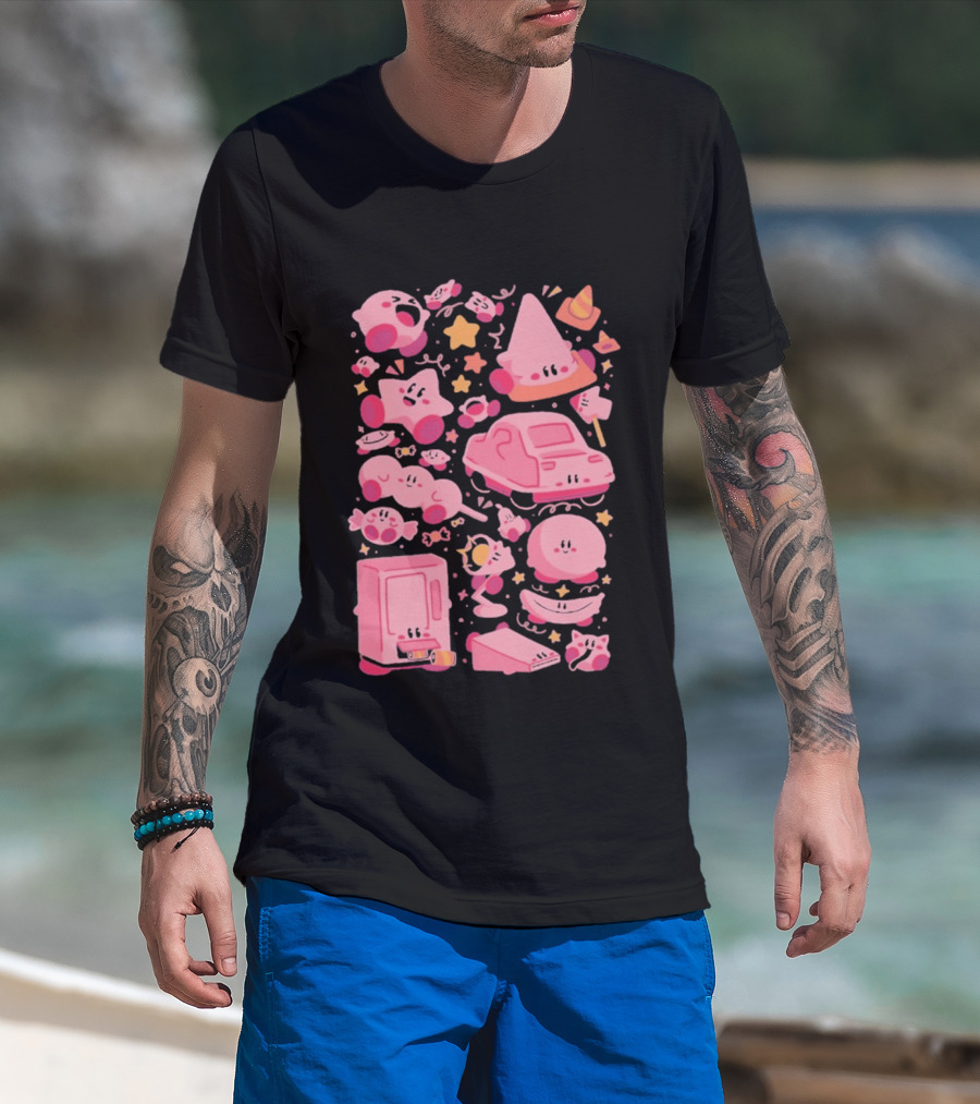 Pink Overload Arigatees Studio Whimsical Cute Cartoons T-Shirt