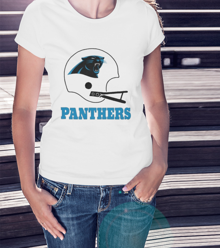 Panthers Football Helmet Carolina T-Shirt