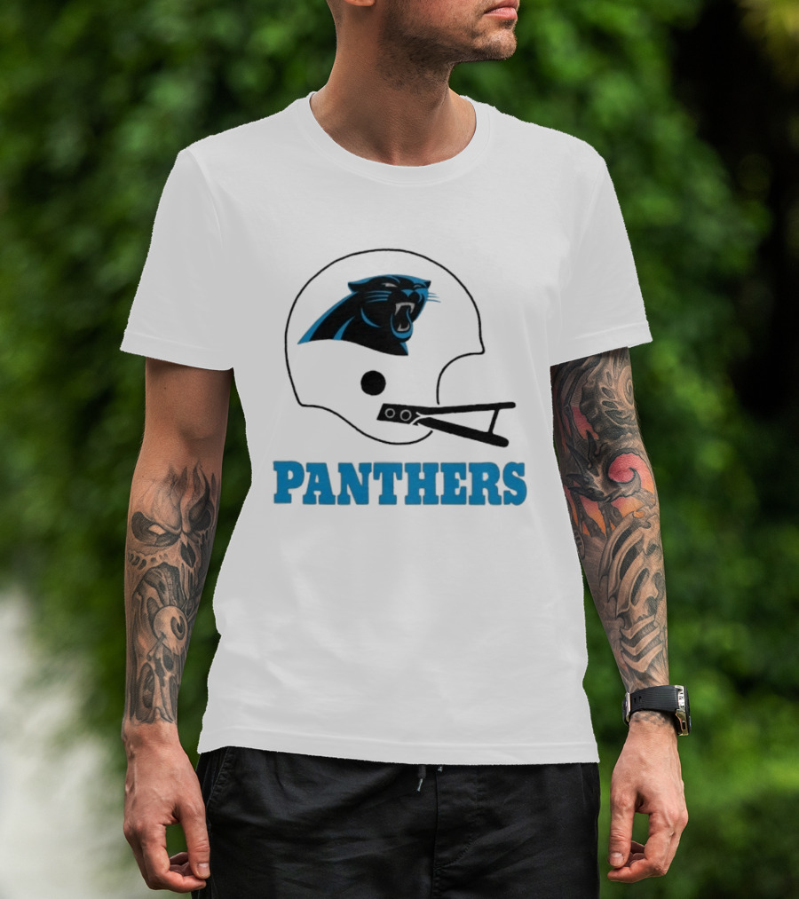 Panthers Football Helmet Carolina T-Shirt