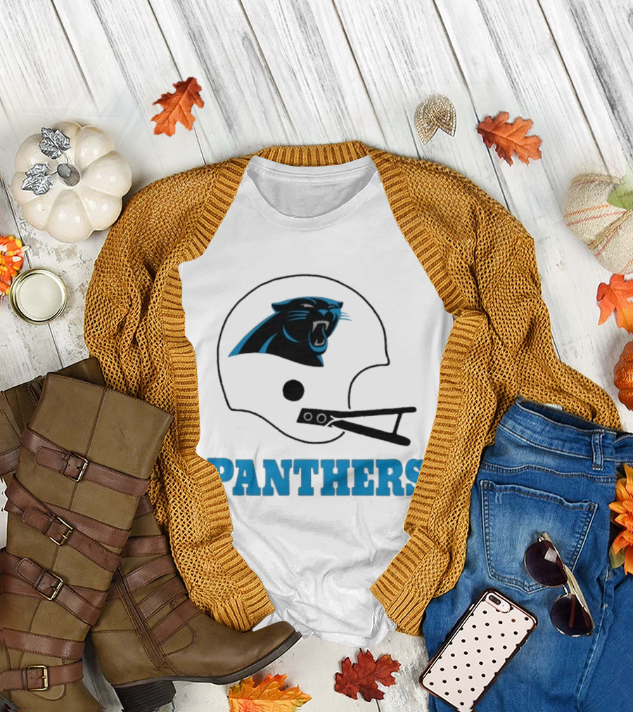 Panthers Football Helmet Carolina T-Shirt