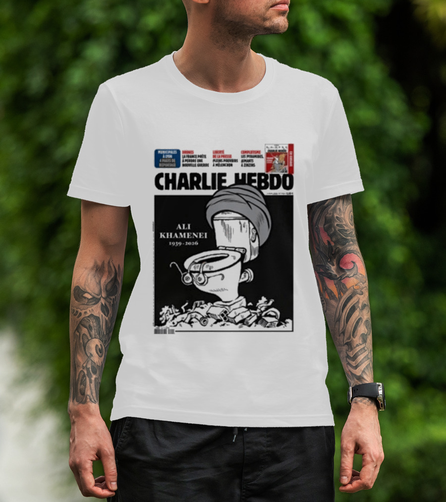 Charlie Hebdo Khamenei Cover Toilet Humour Edition T-Shirt