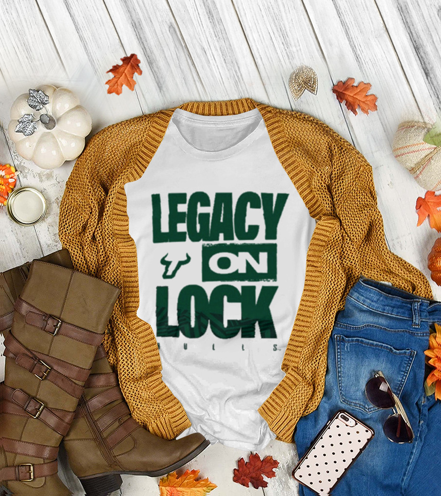 South Florida Bulls Legacy On Lock Bench Basketball T-Shirt