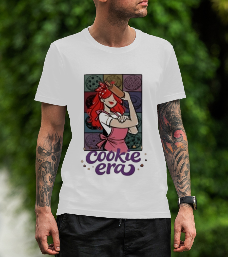 Chloe Sexton Cookie Era Retro Baking Rolling Pin Red Hair Apron T-Shirt