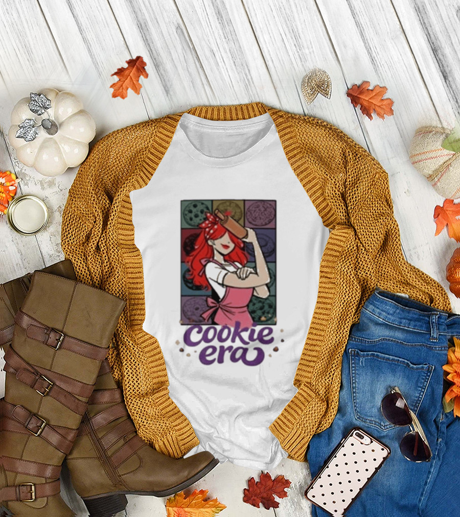 Chloe Sexton Cookie Era Retro Baking Rolling Pin Red Hair Apron T-Shirt