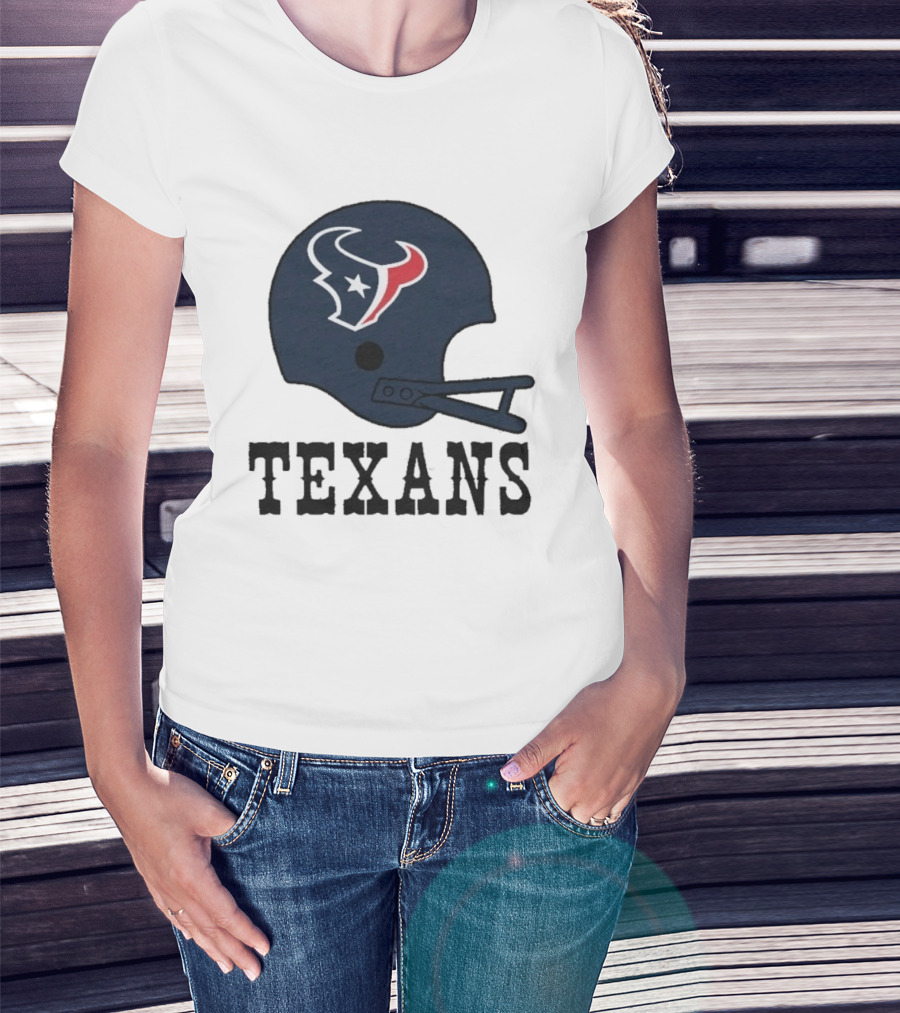 Houston Texans Big Helmet Texans Football Team T-Shirt