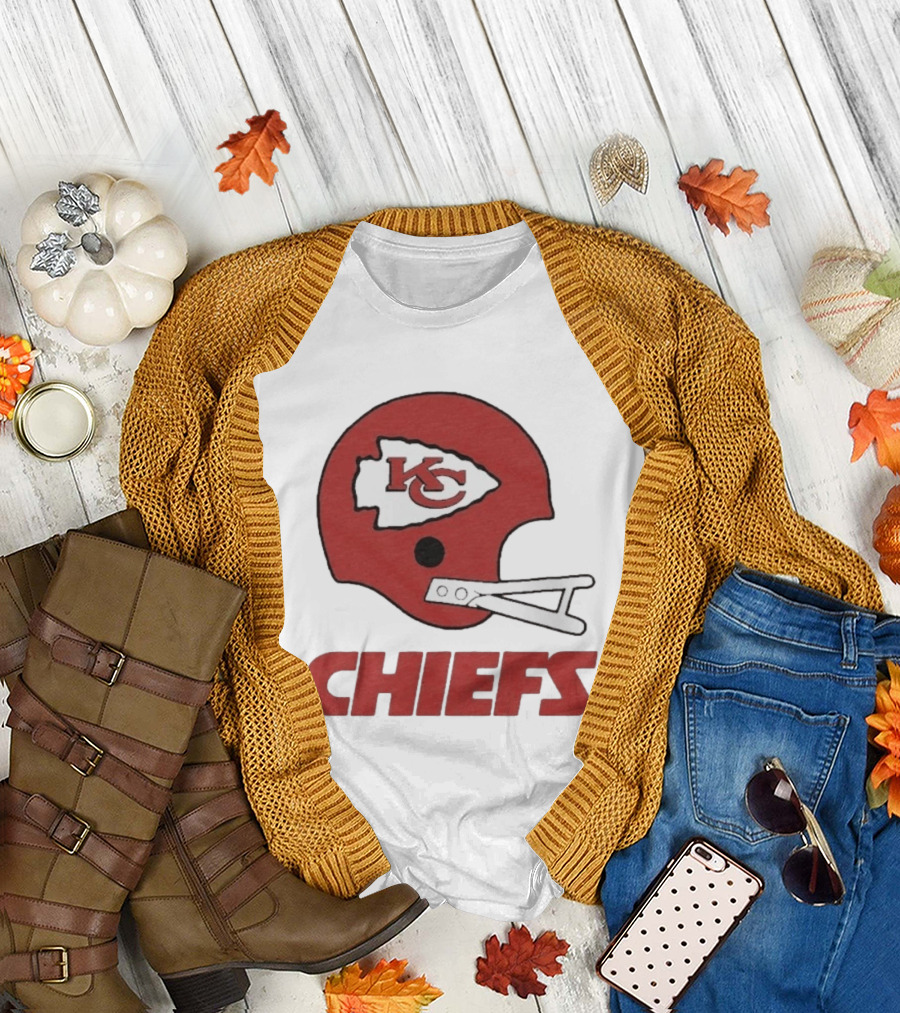 Kansas City Chiefs KC Helmet Logo Chiefs T-Shirt