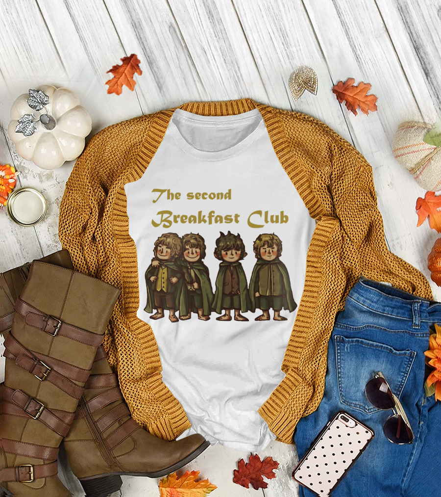 The Second Breakfast Club Hobbits LOTR T-Shirt