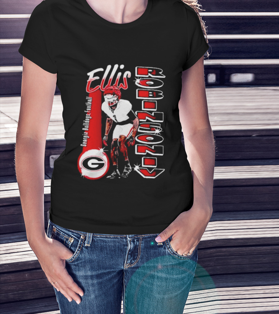 Ellis Robinson IV Georgia Bulldogs Football Illustrated T-Shirt
