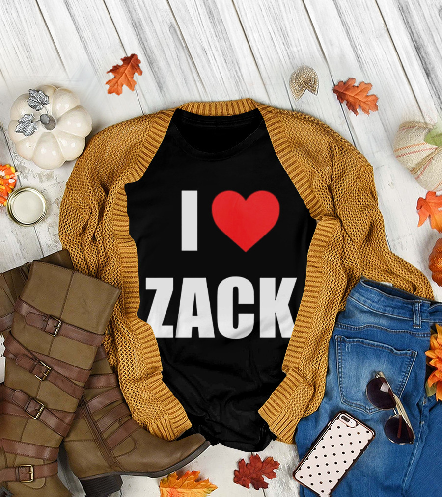 I Heart Zack Red Love T-Shirt