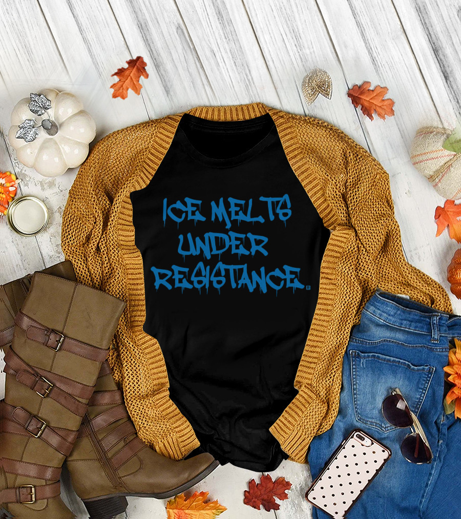 ICE Melts Under Resistance Dripping Graffiti T-Shirt