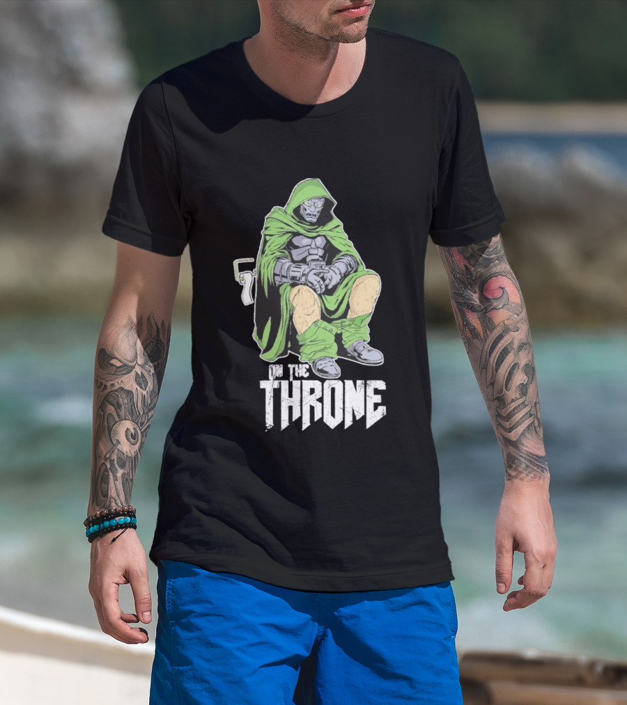 Doctor Doom On The Throne Toilet T-Shirt