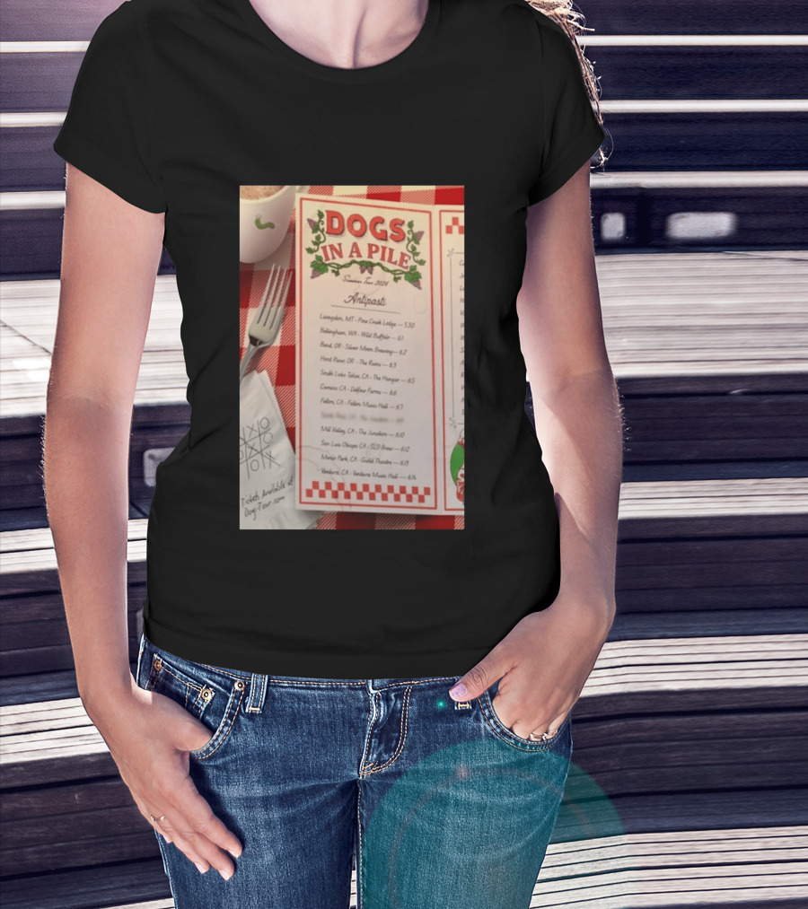 Dogs In A Pile Summer Tour 2026 T-Shirt