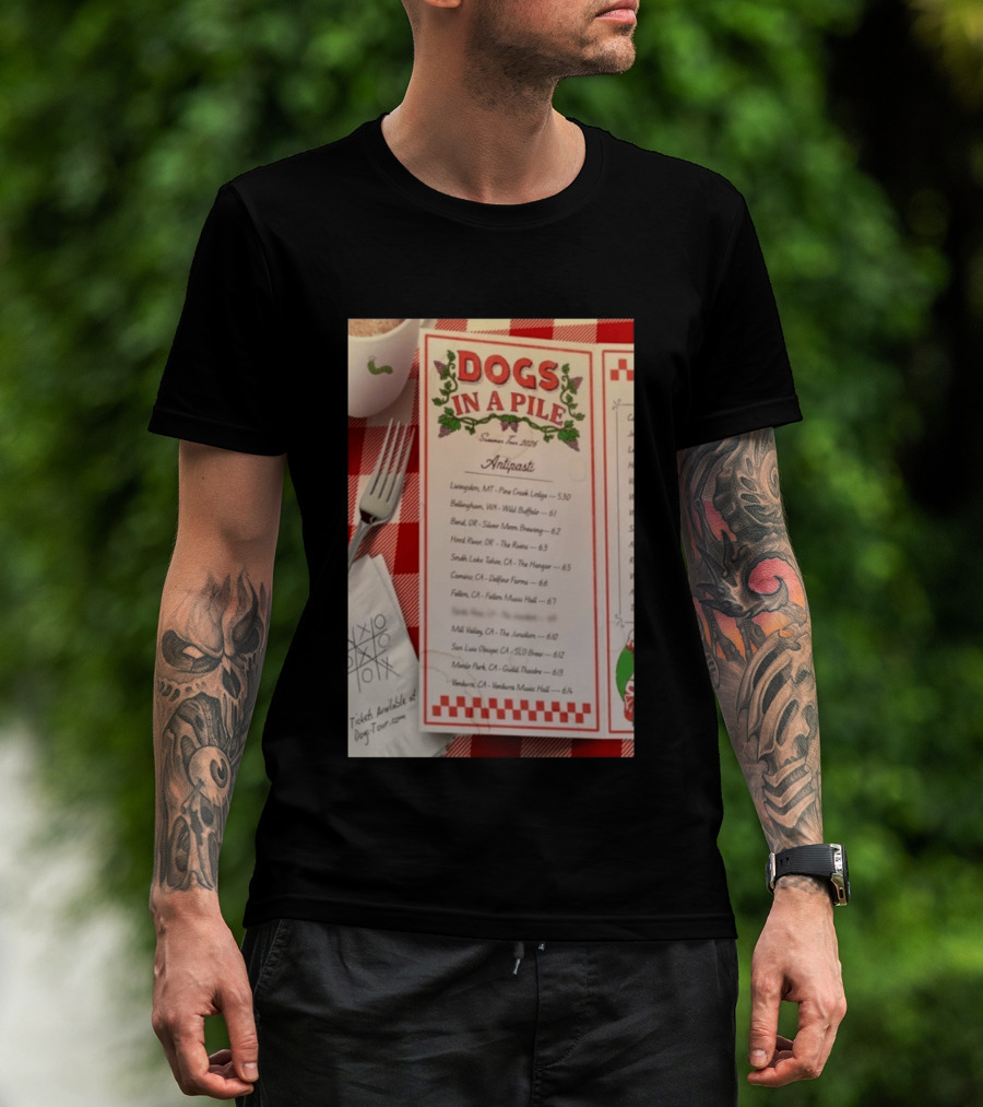 Dogs In A Pile Summer Tour 2026 T-Shirt