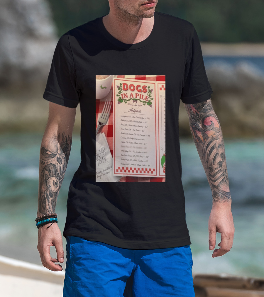 Dogs In A Pile Summer Tour 2026 T-Shirt