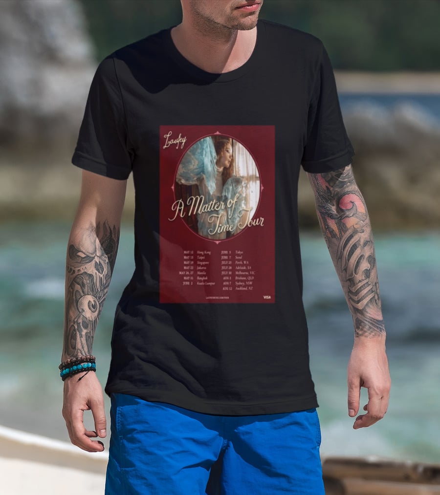 Laufey A Matter Of Time Tour 2026 Dates And Locations T-Shirt