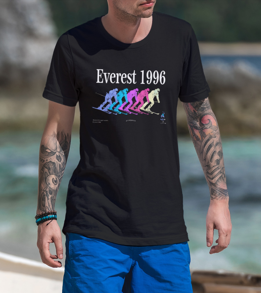 Everest 1996 Michael Beasley Multicolored Skiers T-Shirt
