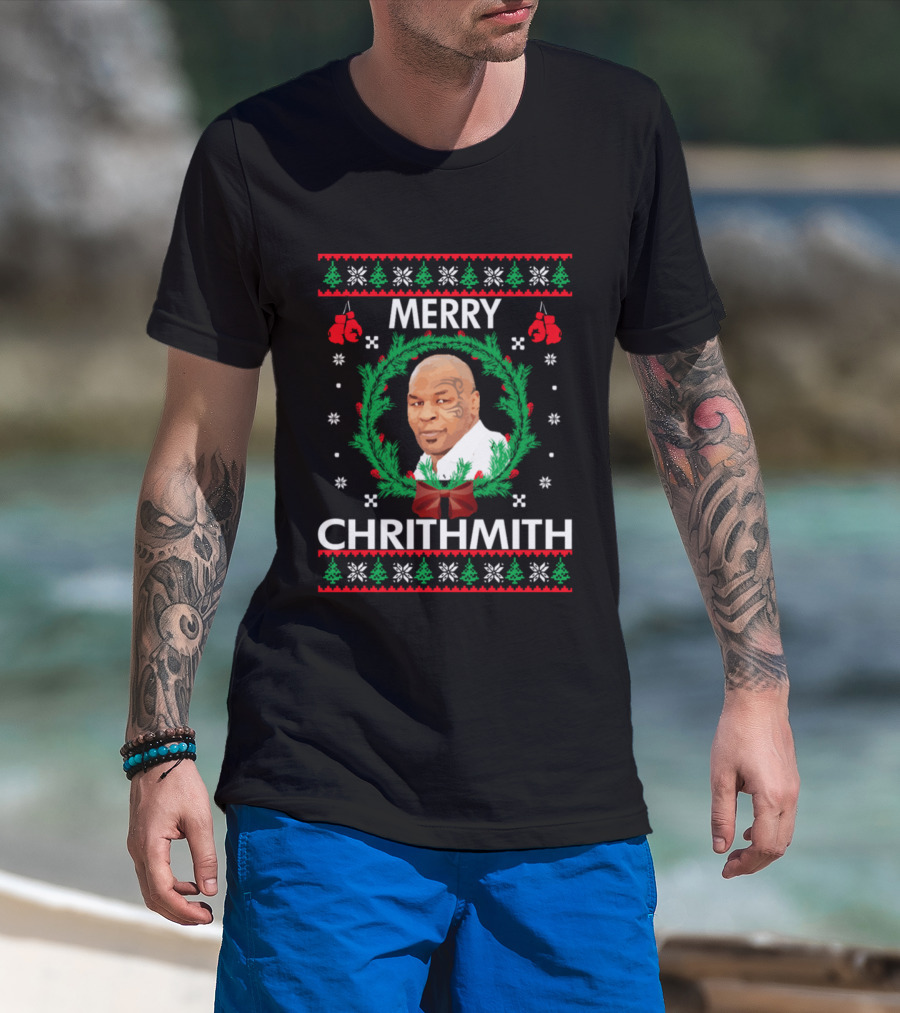 Mike Tyson Merry Chrithmith Christmas Toddler Infant T-Shirt