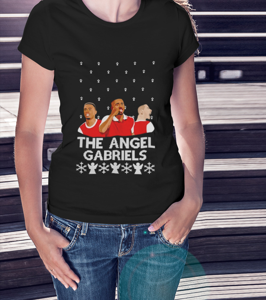 The Angel Gabriels Christmas Soccer Players Snowflakes T-Shirt