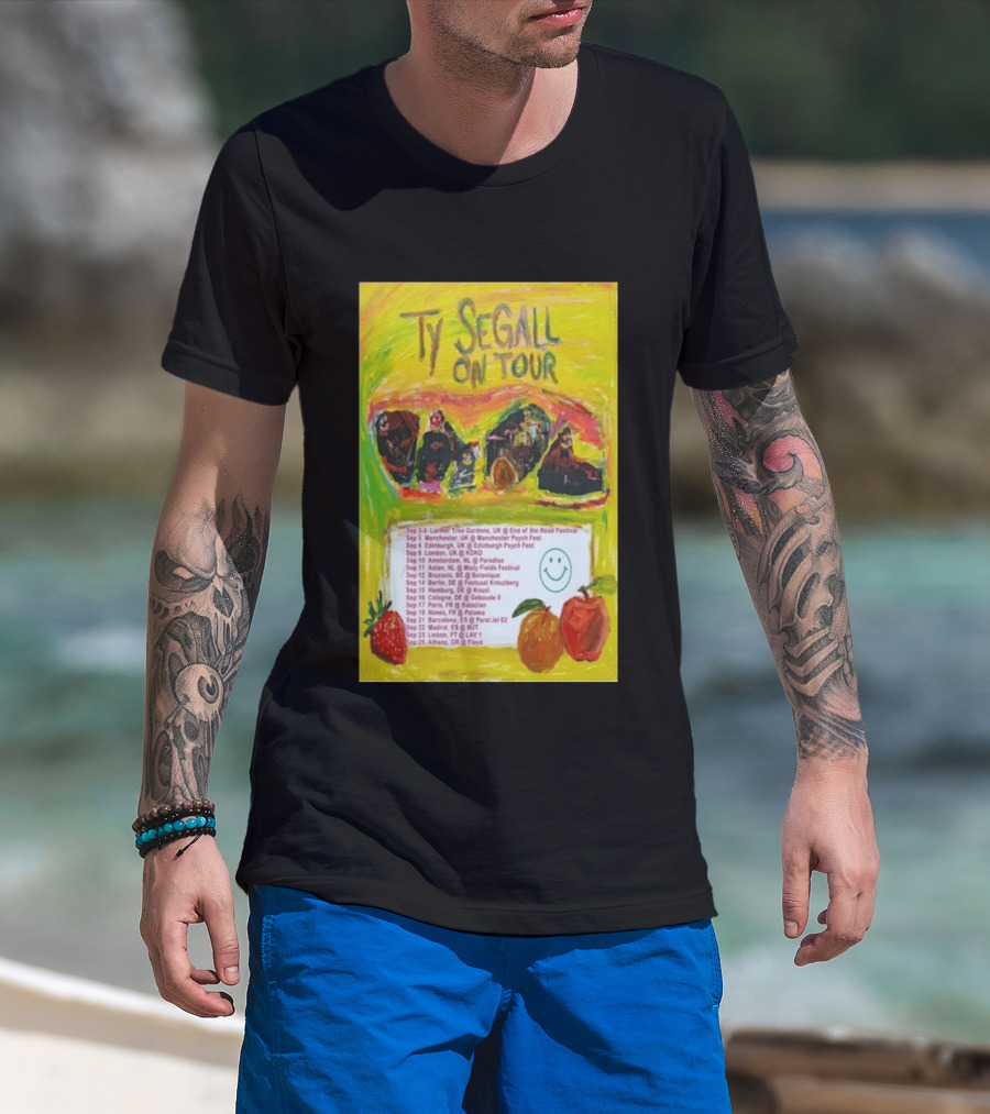 Ty Segall Europe Tour 2026 Larmer Tree Edinburgh Amsterdam Berlin Madrid Athens T-Shirt