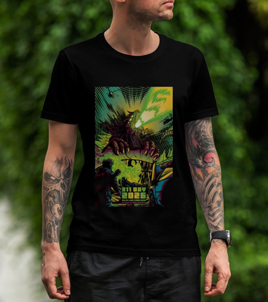 311 Day 2026 Dolby Live At Park MGM Las Vegas NV Alien Monster Art Helicopters T-Shirt