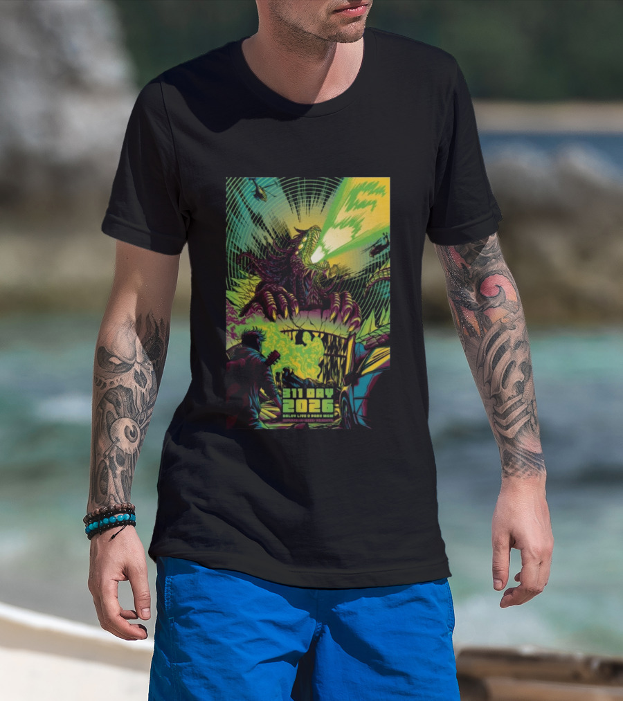 311 Day 2026 Dolby Live At Park MGM Las Vegas NV Alien Monster Art Helicopters T-Shirt