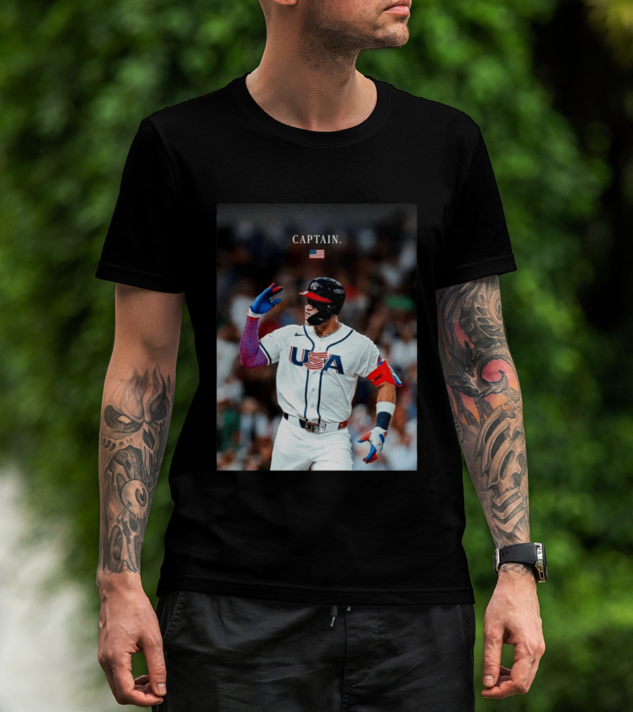 Aaron Judge Captain USA Team 2026 World Baseball T-Shirt
